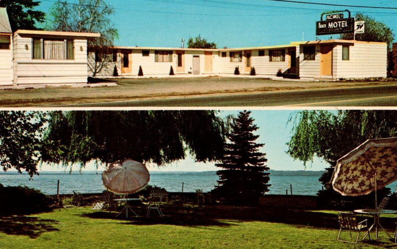 Acme Beach Motel - Vintage Postcard